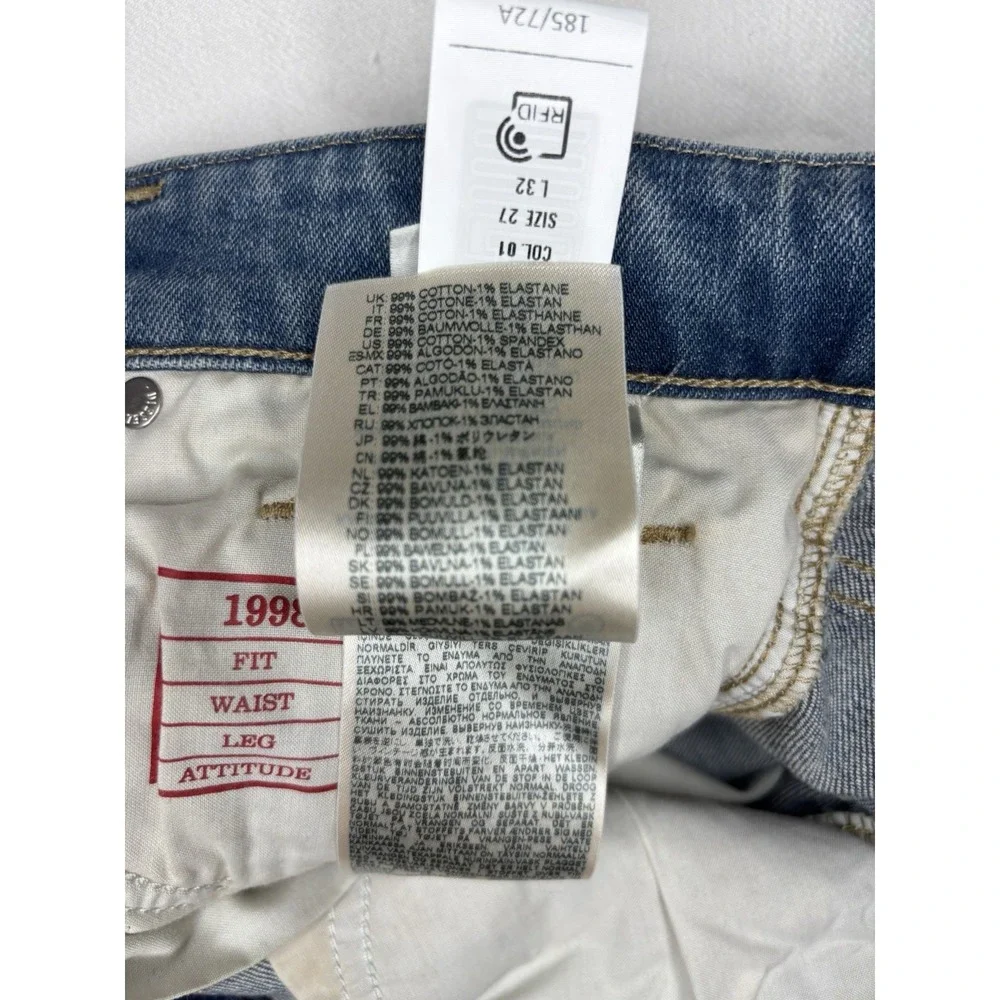 Diesel Denim Jeans 1998 D-Buck 09J62 27x34 Bootcut Leg Slim Fit NWT $350 Stetch